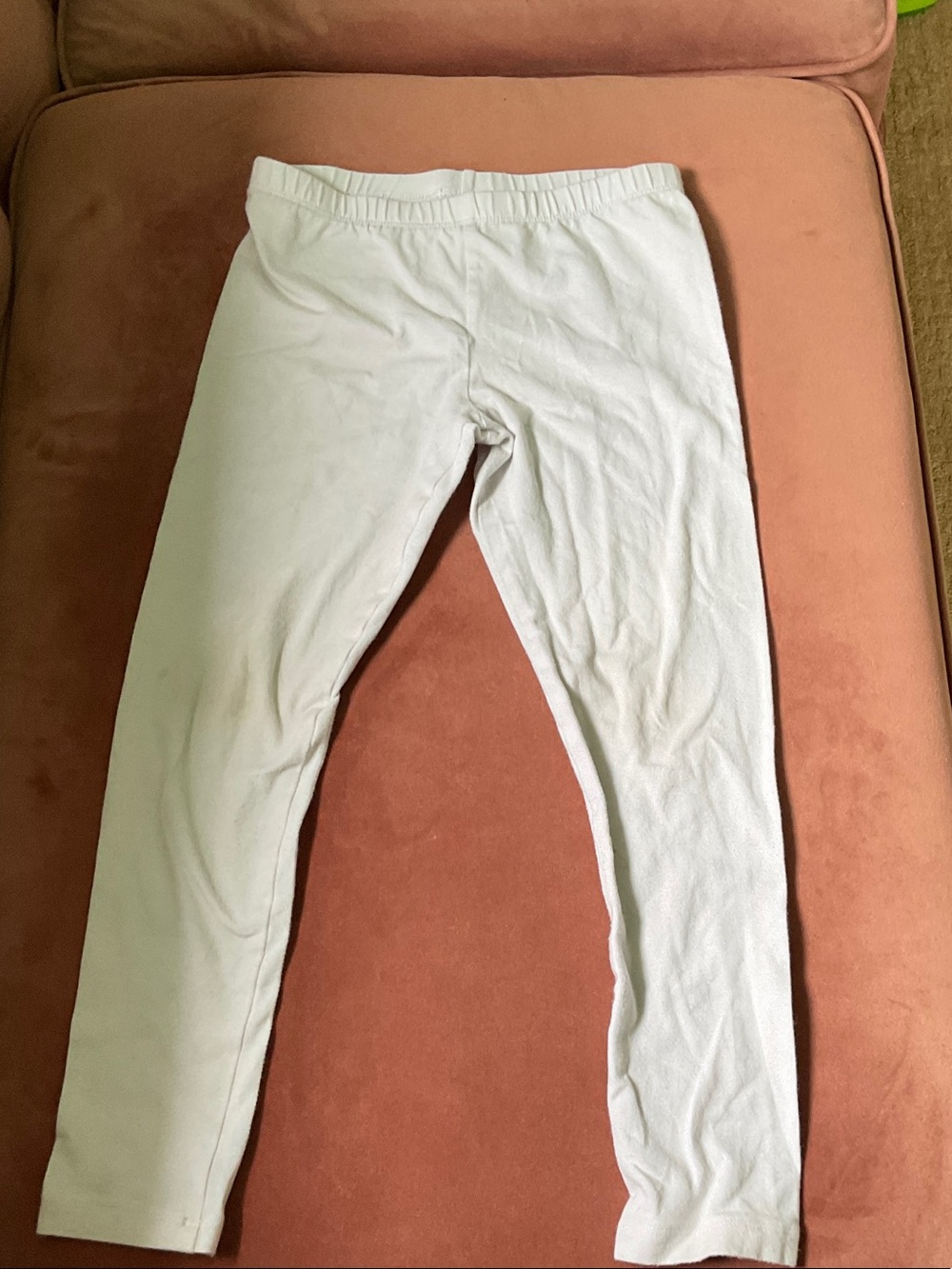Place Girls White Stretch Leggings